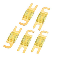 Load image into Gallery viewer, Aexit 5 pcs Distribution electrical Mini-ANL Fuses 100A Car Audio Power Wire Boat Auto Electronics Fuse Yellow
