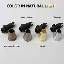 Load image into Gallery viewer, Retro Metal 20 Pcs Strain Relief Cord Connector Pendant Lighting Cord,PRUNLLA Aluminum THreaded Cord Grip Wire Clamp for Handmade Lighting,Lamps,Pendant (Chrome)
