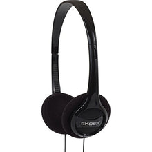 Load image into Gallery viewer, Koss Stereo Headphones On Ear Black KPH7 Wired Over the Head Adjustable Headband
