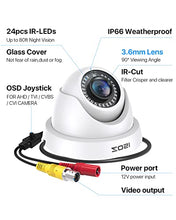 Load image into Gallery viewer, ZOSI 1080p Dome Security Cameras (Hybrid 4-in-1 HD-CVI/TVI/AHD/960H Analog CVBS),2MP Day Night Weatherproof Surveillance CCTV Camera Dome Outdoor/Indoor,Night Vision Up to 80FT
