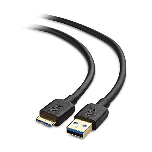 Cable Matters Short Micro Usb 3.0 Cable (Usb To Usb Micro B Cable) In Black 3 Ft