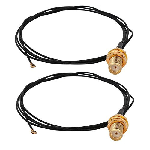 Aexit 2Pcs Pigtail Distribution electrical Cable SMA Female Bulkhead to IPX 4.0 Connector Extension Cable 80cm Long