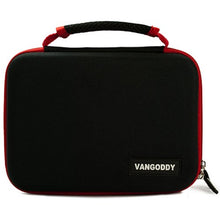 Load image into Gallery viewer, VanGoddy Harlin Red Black Hard Shell Carrying Case for Acer Iconia One 7 / Tab 8 / Tab 8 W/One 8 + Ear Buds with Mic

