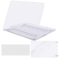 MOSISO Compatible with MacBook Air 13 inch Case (Models: A1369 & A1466, Older Version 2010-2017 Release), Protective Plastic Hard Shell Case & Keyboard Cover & Screen Protector, Crystal Clear