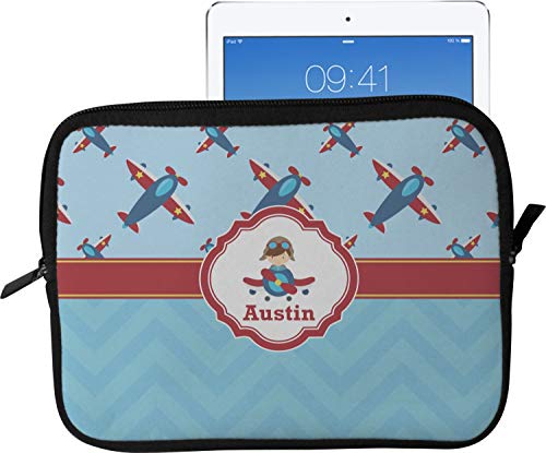 Airplane Theme Tablet Case/Sleeve - Large (Personalized)