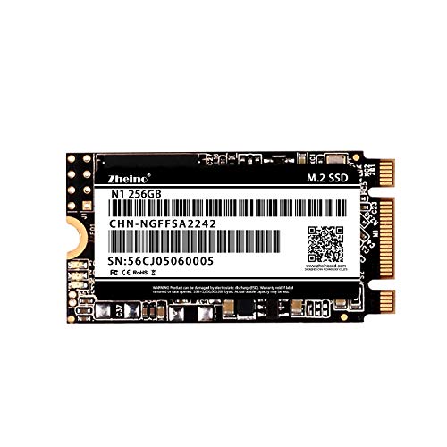 Zheino M.2 2242 256GB SSD NGFF SATA III 6gb/s Internal 3D Nand Solid State Drive for Ultrabooks and Tablets
