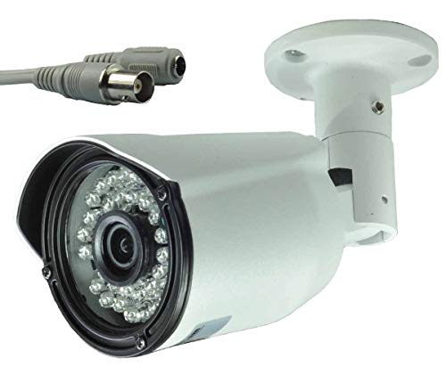 BlueFishCam Wide Angle Lens 2.8mm CMOS 1000TVL Analog CCTV Security Camera Waterproof with IR-Cut 36 LED Infrared Day/Night Vsion