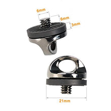 Load image into Gallery viewer, SaferCCTV Camera Neck Strap Screw Holder, Thread Camera Screws for Quick Release Neck Strap/R-Strap/Neck Sling Strap, 1/4 Screw Mouth Designed for Cameras with Quick Mounting (4 Pack)

