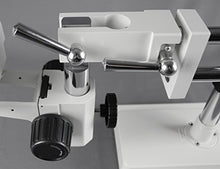 Load image into Gallery viewer, Parco Scientific Simul-Focal Trinocular Zoom Stereo Microscope,10xWF Eyepiece,3.5x-90x Magnification,0.5X&amp;2X Aux Lens,Double Arm Boom Stand,144-LED Ring Light W/Control,10.0MP Digital Eyepiece Camera
