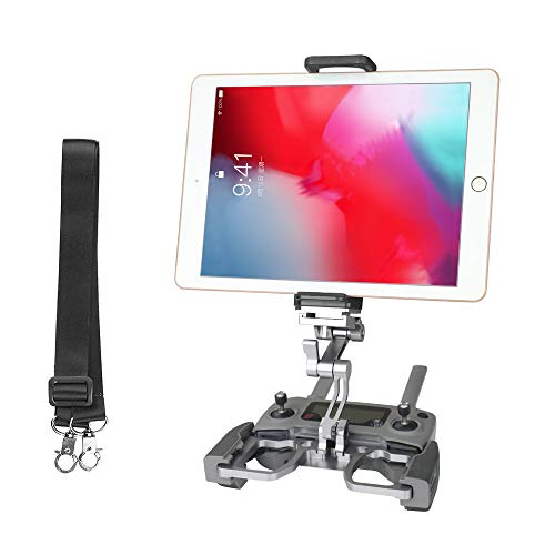RCGEEK Compatible with DJI Mavic Mini 3 Pro/ Mini 2 / Mavic 3 / Air 2 2S / Mavic 2 Pro / Zoom Spark Remote Controller 10 inch Tablet Mount Extender Holder with Lanyard fit for Crystal Sky Monitor