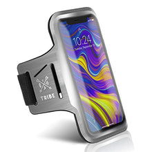 Load image into Gallery viewer, TRIBE Running Phone Holder Armband. iPhone &amp; Galaxy Cell Phone Sports Arm Bands for Women, Men, Runners, Jogging, Walking, Exercise &amp; Gym Workout. Fits All Smartphones. Adjustable Strap, CC/Key Pocket
