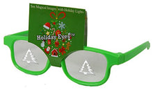 Load image into Gallery viewer, Holiday Eyes (TM) Plastic Christmas Glasses for Lights - 4 Pairs CHILDREN Size - See Snowflakes, Christmas Trees, Christmas Stars &amp; Snowmen
