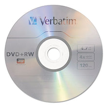 Load image into Gallery viewer, Verbatim 94834 DVD+RW Discs, 4.7GB, 4X, Spindle, 30/Pack
