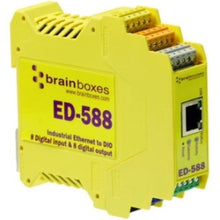 Load image into Gallery viewer, Brainboxes Ethernet to Digital IO 8 Inputs + 8 Outputs /1 x Network (RJ-45) - 1 x Serial Port - Fast Ethernet - Rail-mountable/ED-588 /
