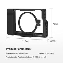 Load image into Gallery viewer, RX100M3/RX100M4/RX100M5 Camera Cage,DSC-RX100 III(M3) IV(M4) V(M5) Cage for Sony DSC-RX100 III(M3) IV(M4) V(M5) Camera Case Camera Rig Cold Shoe
