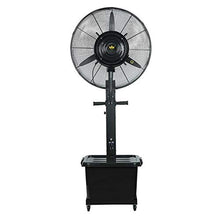 Load image into Gallery viewer, Spray Refrigeration Industrial Fan Floor Water Mist Fan Spray Fan Air Cooler Air Cooling Fan Air Humidifier (Color : Black, Size : 26&quot; Fan Blade Diameter 65cm)
