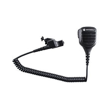Load image into Gallery viewer, Motorola PMMN4045B Water-Resistant Remote Speaker Microphone with 3.5mm Audio Jack (Black)
