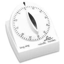 Load image into Gallery viewer, Lux Minute Minder Long Ring Timer Mechanical White 60 Min

