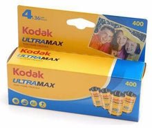 Load image into Gallery viewer, 4x Kodak UltraMax 400 Speed 35mm 36 Exposures Film
