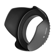 Load image into Gallery viewer, 3 Piece Filter Kit (UV-CPL-FLD) + Tulip Lens Hood + Soft Rubber Hood + Lens Cap + for Select Canon, Nikon, Sony, Olympus, Panasonic, Fuji, Sigma SLR Lenses, Cameras and Camcorders (72MM)
