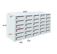 Load image into Gallery viewer, FixtureDisplays 30-Slot Cell Phone Storage Station Lockers with 5.5&quot;L Slot Works for Mini, Assignment Mail Slot Box 15254-NEW No Charging Capability - for Charging Lockers Purchase SKU 15252.
