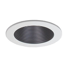 Load image into Gallery viewer, Jesco Lighting RLT-4002-BK-WH Accessory - 4&quot; Aperture Step Baffle Trim, Black/White Finish
