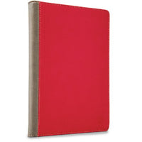 Mary Portfolio Lightweight Hard Cover Case (Magenta, Gray Trim) for Apple iPad Air 2 (New iPad Air)