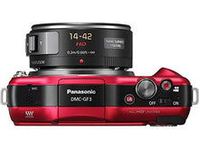 Load image into Gallery viewer, Panasonic Lumix DMC-GF3X 12.1 MP Micro Four Thirds Compact System Camera with 3-Inch Touch-Screen LCD and LUMIX G X Vario PZ 14-42mm/F3.5-5.6 Lens (Red)
