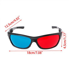 Load image into Gallery viewer, ForHe 1 Pair Anaglyph Red and Blue 3D Glasses for Movie Game DVD Video TV Theater Glasses
