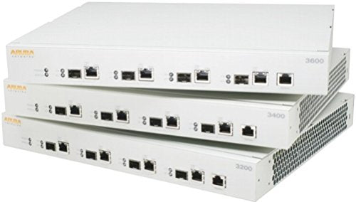 Aruba Networks 3200-USF1 3200 Wireless LAN Mobility Controller, 4x 10/100/1000BASE-T (RJ-45) or 1000BASE-X (SFP) Dual Personality Ports, 32 LAN-connected APs, 128 Remote Access Points