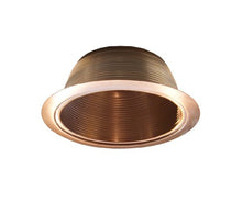 Load image into Gallery viewer, 6&quot; Copper Stepped Baffle Trim for Par30/R30 Line Voltage Recessed Light-Fit Halo/Juno
