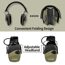 Load image into Gallery viewer, ZOHAN EM054 Electronic Shooting Ear Protection with Sound Amplification, Slim Active Noise Reduction Earmuffs for Gun Range
