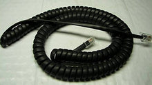 Load image into Gallery viewer, DIY-BizPhones 5 Pack of Flat Black 12 Ft Shoretel Compatible Handset Cords IP Phone 400 600 Series 400 600 Series 420 480 480G 485 485G 655 655G Charcoal Receiver Curly Coil Lot
