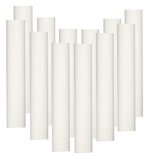 Lighthouse Industries Set of 12 pc 5 Inch Tall White Candelabra Base Thin 3/4