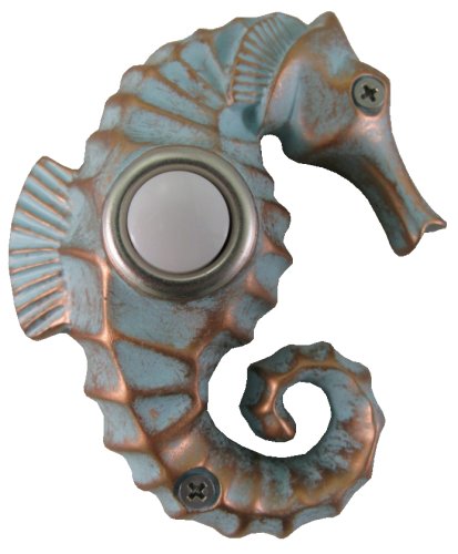 Waterwood Handpainted Seahorse Doorbell