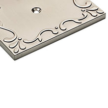 Load image into Gallery viewer, Franklin Brass W35073-SN-C Classic Lace Double Switch Wall Plate/Switch Plate/Cover, Satin Nickel
