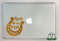 Luck O The Irish Horseshoe Vinyl Decal Sized to Fit A 11