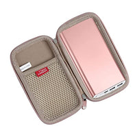 Hermitshell Hard Travel Case fits EnergyCell/POWERADD Pilot 4GS 12000mAh 8-Pin Input Portable Charger (Rose Gold)