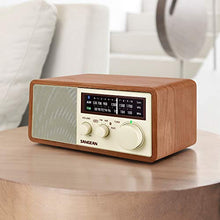 Load image into Gallery viewer, Sangean WR-16 AM/FM/Bluetooth Wooden Cabinet Radio with USB Phone Charging Walnut

