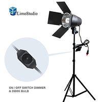 LimoStudio 150W Continuous Barndoor Lighting Stand Kit with Dimmer Switch Photography Photo Studio, AGG1798