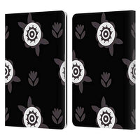 Head Case Designs Officially Licensed Haroulita Flowers Patterns 2 Leather Book Wallet Case Cover Compatible with Kindle Paperwhite 1 / 2 / 3