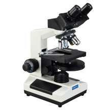 Load image into Gallery viewer, OMAX 40X-1000X Compound Binocular Microscope with Phase Contrast+1.3MP USB Digital Camera
