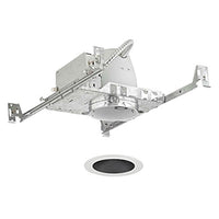 Recesso Recessed Kit with New Construction Non IC Housing and Black Reflector Trim