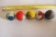 Load image into Gallery viewer, Kivikis Cat Toy, Felted Wool Balls. Handmade from Ecological Wool Made (5 Wool Balls)
