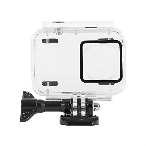 Underwater 45m Waterproof Protective Underwater Housing Case for Xiaomi Yi 2 4k Sports Camera (Color : Black)