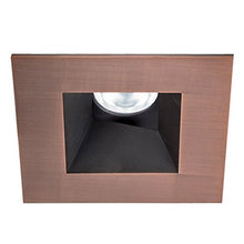 Load image into Gallery viewer, WAC Lighting HR3LEDT518PF840CB Tesla PRO 3.5&quot; LED Square 0-30 Degree Adjustable Trim with Light Engine 4000K Flood Beam, (80+ CRI), Copper Bronze
