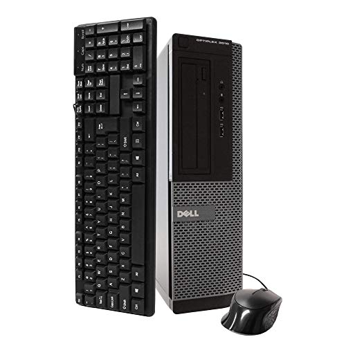 Dell Optiplex 3010 SFF High Performance Business Desktop Computer,Intel Quad Core i5 3470 3.2GHz,16G DDR3,240G SSD,DVD,HDMI,WIFI,Bluetooth 4.0,VGA,W10P64 (Renewed)