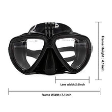 Load image into Gallery viewer, PATALACHI Action Cameras&#39; Snorkeling Set Silicone Diving Glass Dry Top Scuba Mask, Impact Resistant Tempered Glass Panoramic Freediving Mask with Silicone Mouth Piece for GoPro,SJCAM,Eken,AKASO,Campak
