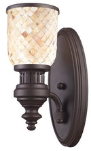Load image into Gallery viewer, Elk 66430-1 Chadwick 1-Light Sconce, 13-Inch, Oiled Bronze And Cappa Shell
