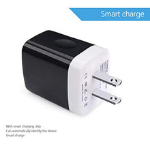 Load image into Gallery viewer, Wall Charger Plug, AILKIN USB Plug Wall, 3MultiPort Home Charger Station Cube Box Charger Outlet Base Brick Block Replacement for iPhone, iPad, and iWatch Charger Plug (Black)
